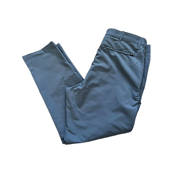 Banana Republic NEW Pants 36x29 China Blue Straight Lightweight Moisture Wicking - Picture 3 of 9